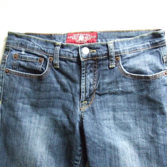 Lucky Brand jeans capri distressed stretch cotton denim pants petite cropped - Picture 11 of 14